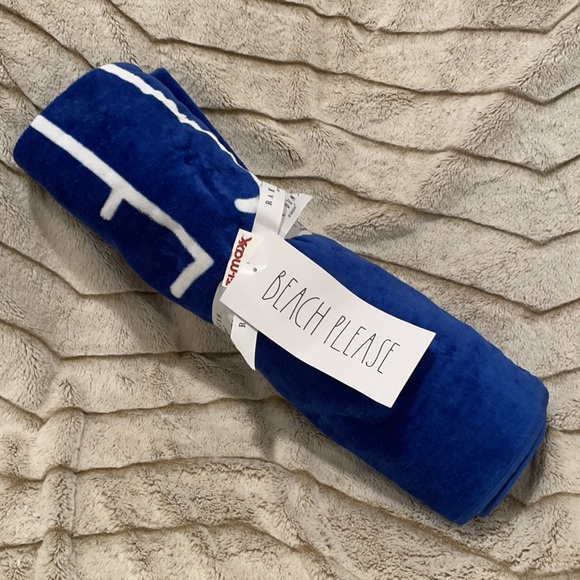 ☀️👙Rae Dunn Beach Towel BEACH PLEASE 🏖 ☀️Summer - Picture 2 of 4